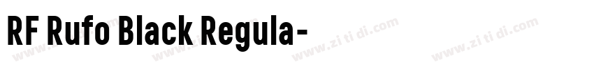 RF Rufo Black Regula字体转换